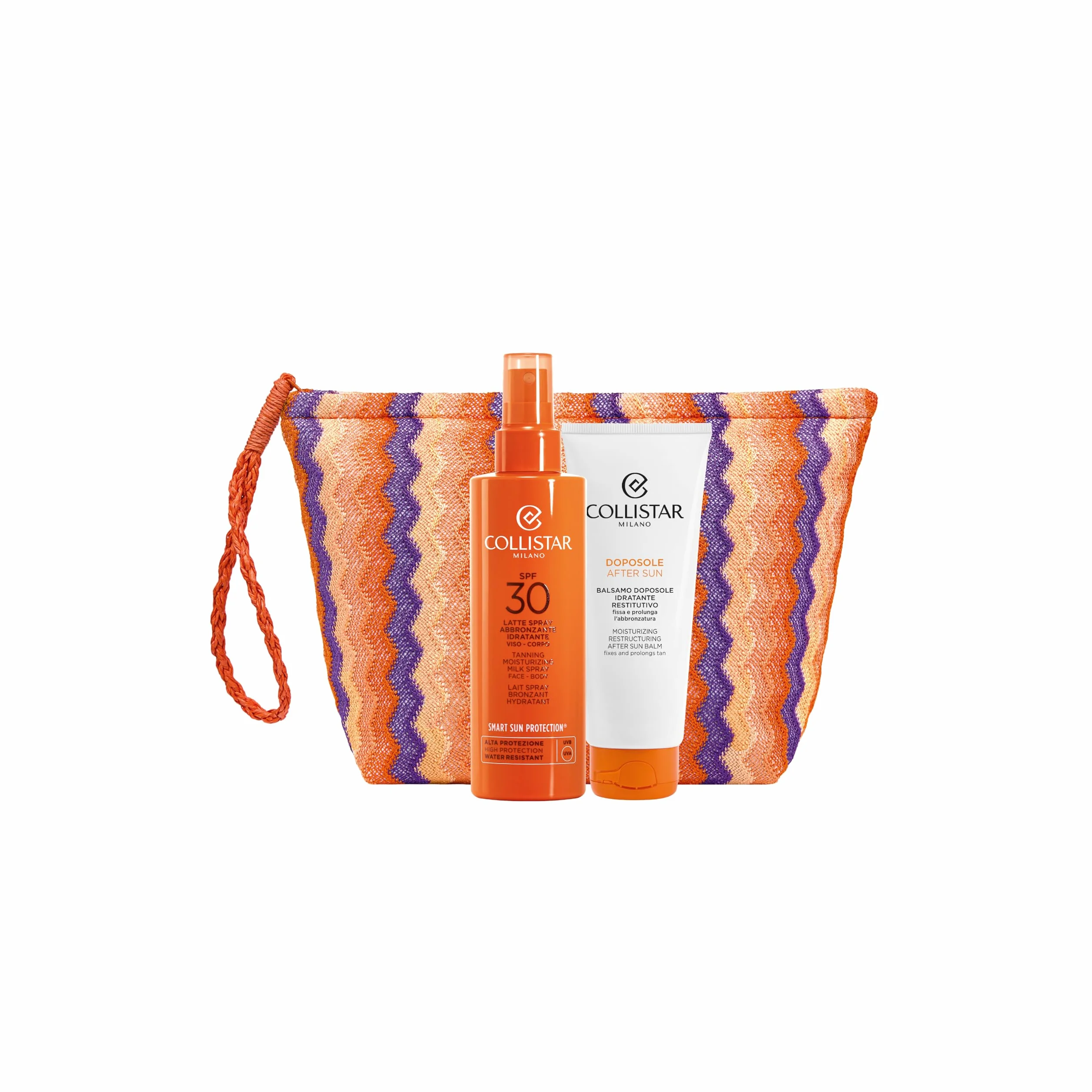 Collistar Latte Spray Abbronzante SPF30 200ml + Balsamo Doposole 100ml Cofanetto Regalo