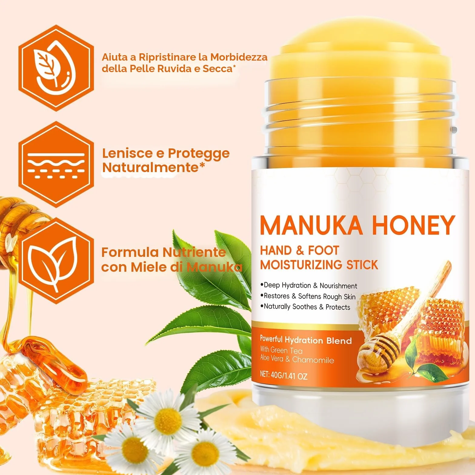 Crema Manuka per Talloni e Gomiti Idratante Esfoliante 40g