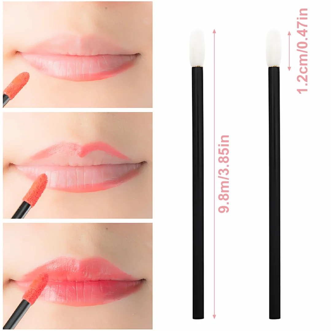 100 pcs Monouso Lip Gloss Usa e Getta Trucco Pennello Pennello Correttore Rossetto Microbrush Pennelli Labbro Applicatore Bacchette Makeup Tool