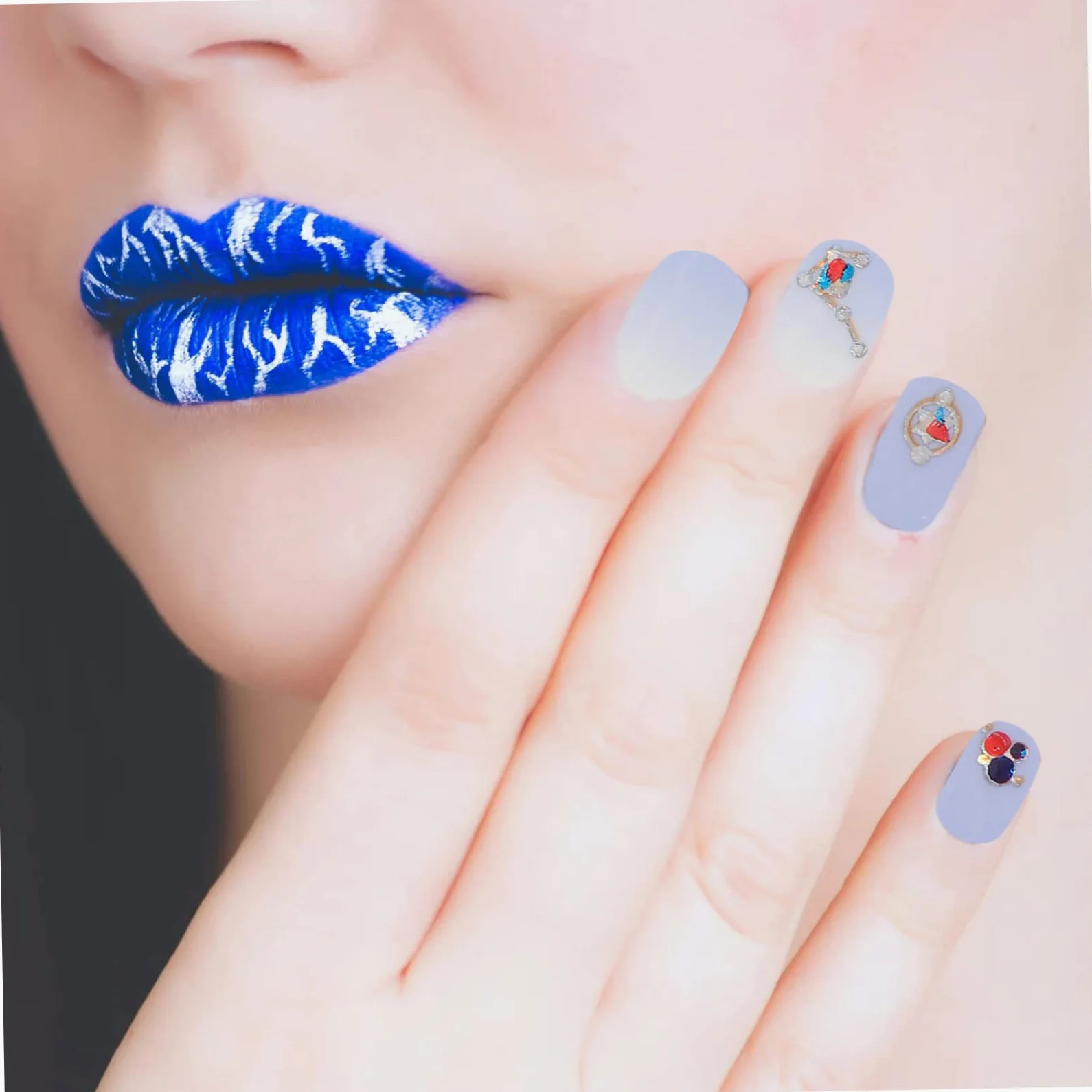 FOMIYES 5 Set Di Adesivi Per Nail Art Con Retro Adesivo A Forma Di Diamante Decalcomanie Per Manicure Per Unghie 6 Fogli * 5