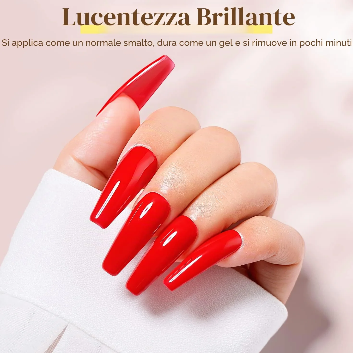 AIMEILI Base e Top Coat Semipermanente Smalto per Unghie in Gel UV LED Soak Off Kit Senza HEMA 10ml