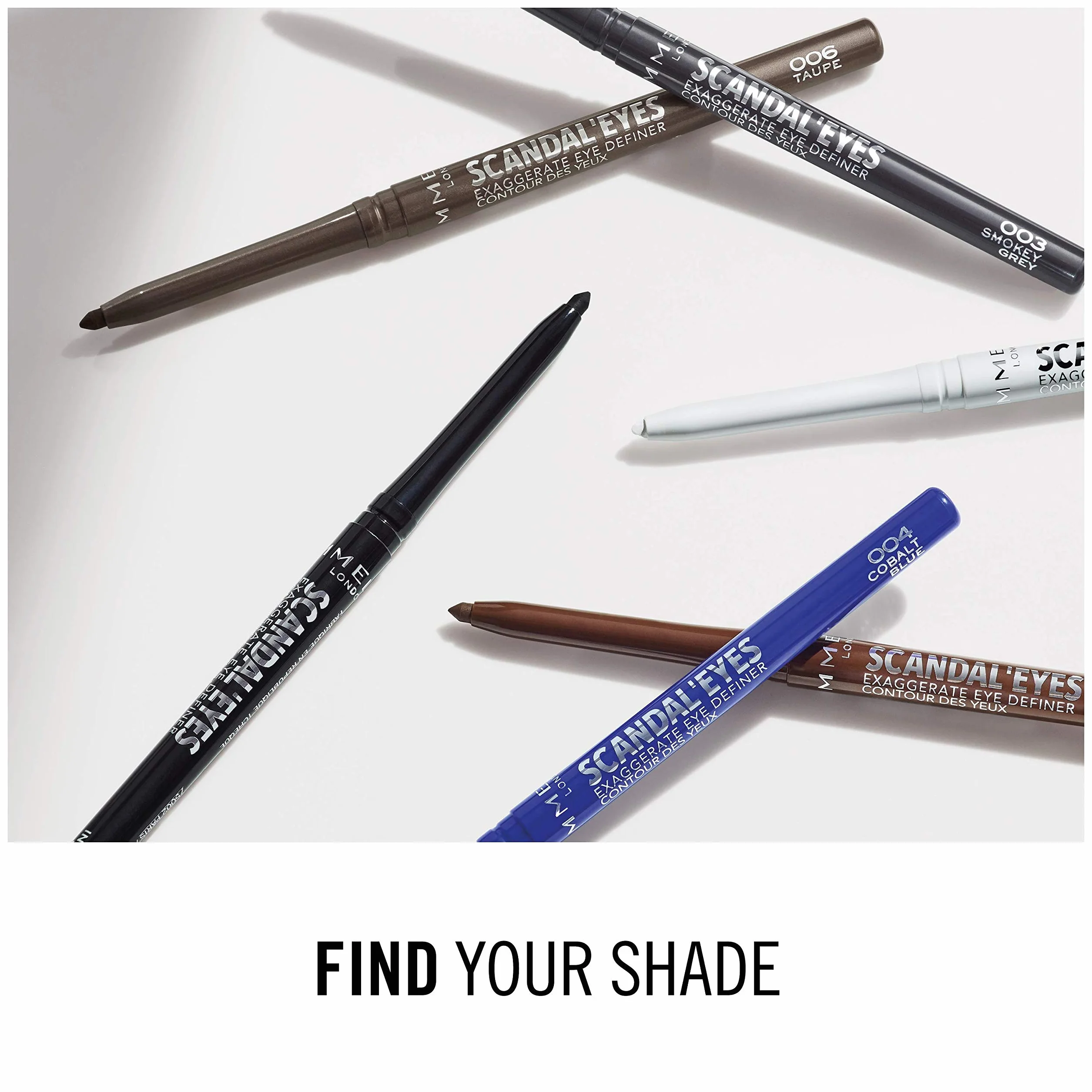 Rimmel London ScandalEyes Exaggerate Eye Definer Matita Occhi Waterproof 001 Intense Black 0.35g