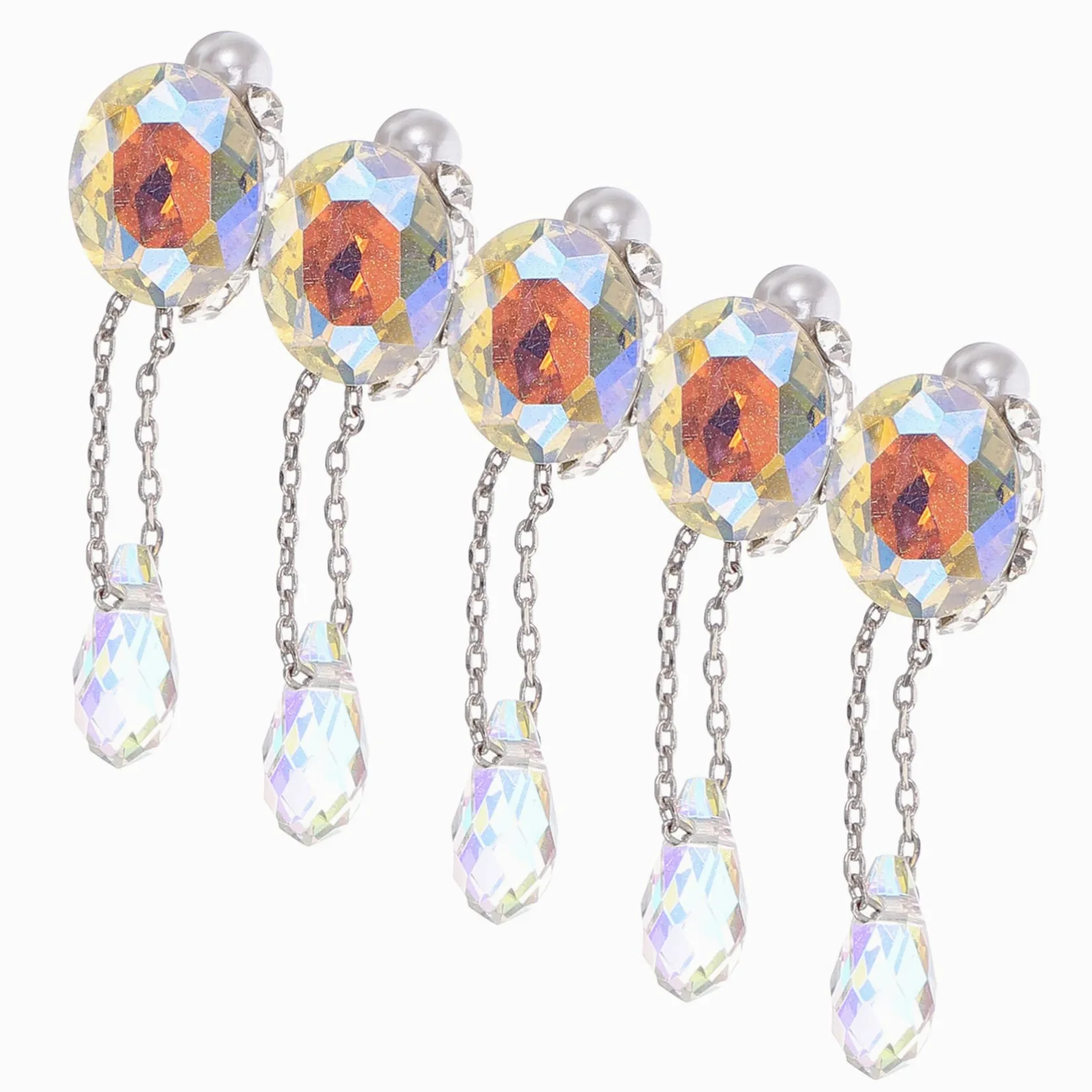 VALICLUD 4 Set Decorazione Con Ciondolo Gioielli Per Realizzare Gemme Da Salone Accessori Per Manicure E Unghie Ciondoli Cristalli Artistici Smalto Per Unghie Ciondoli 5 pezzi*4