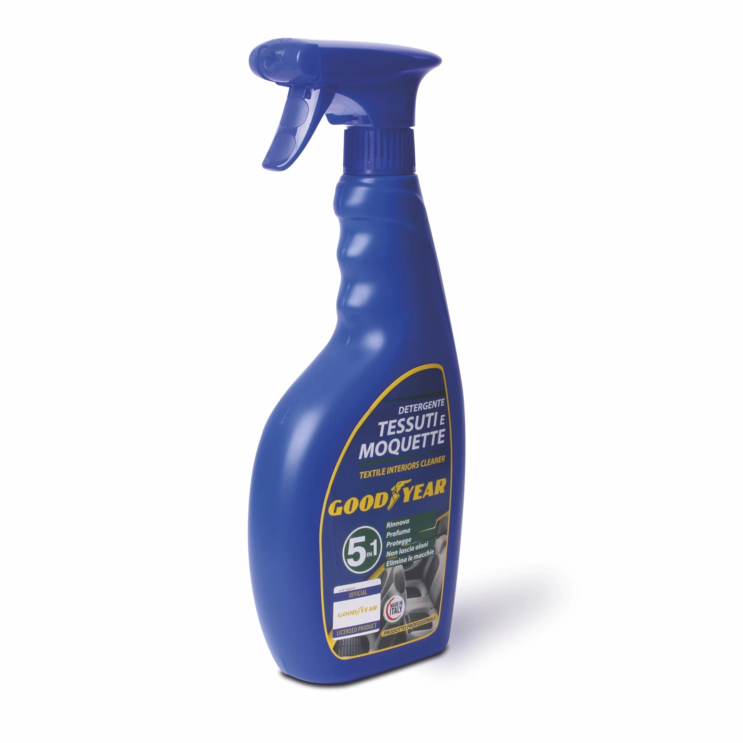 Goodyear Detergente Tessuti e Moquette 750 ml 5 in 1 – Pulitore Interni Auto