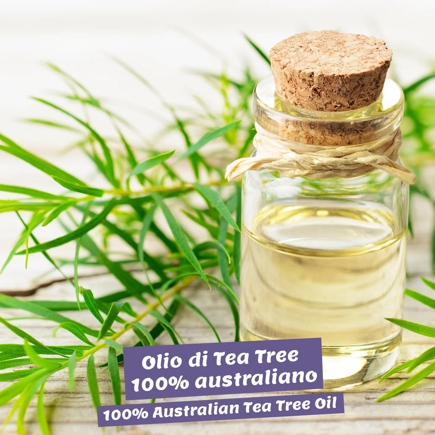 Olio Tea Tree puro biologico 10ml anti acne brufoli punti neri Olio Essenziale di Albero del Tè