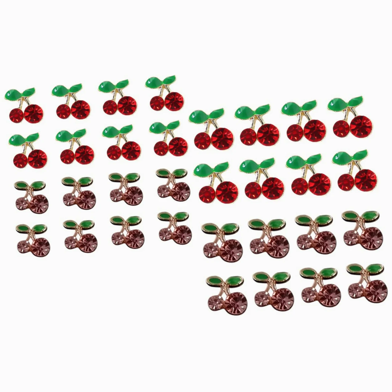Abaodam 96pezzi Ciondoli Per Unghie Forma Di Decorazioni Nail Art Con Strass Per Manicure Di Ornamenti Per Unghie Per Donne e Appassionati Di
