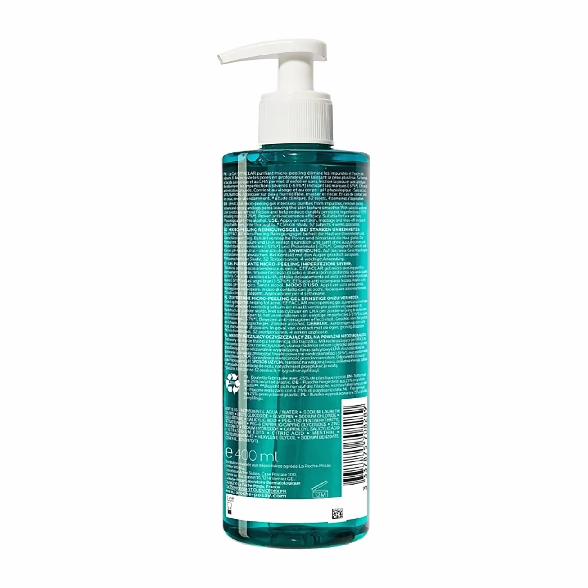 La Roche Posay Effaclar, Gel Purificante Micro-Peeling, Per Pelli Grasse a Tendenza Acneica, Azione Detergente, Pelle Levigata, Rimuove Sebo e Impurità + Routine Correlate a Questo Prodotto