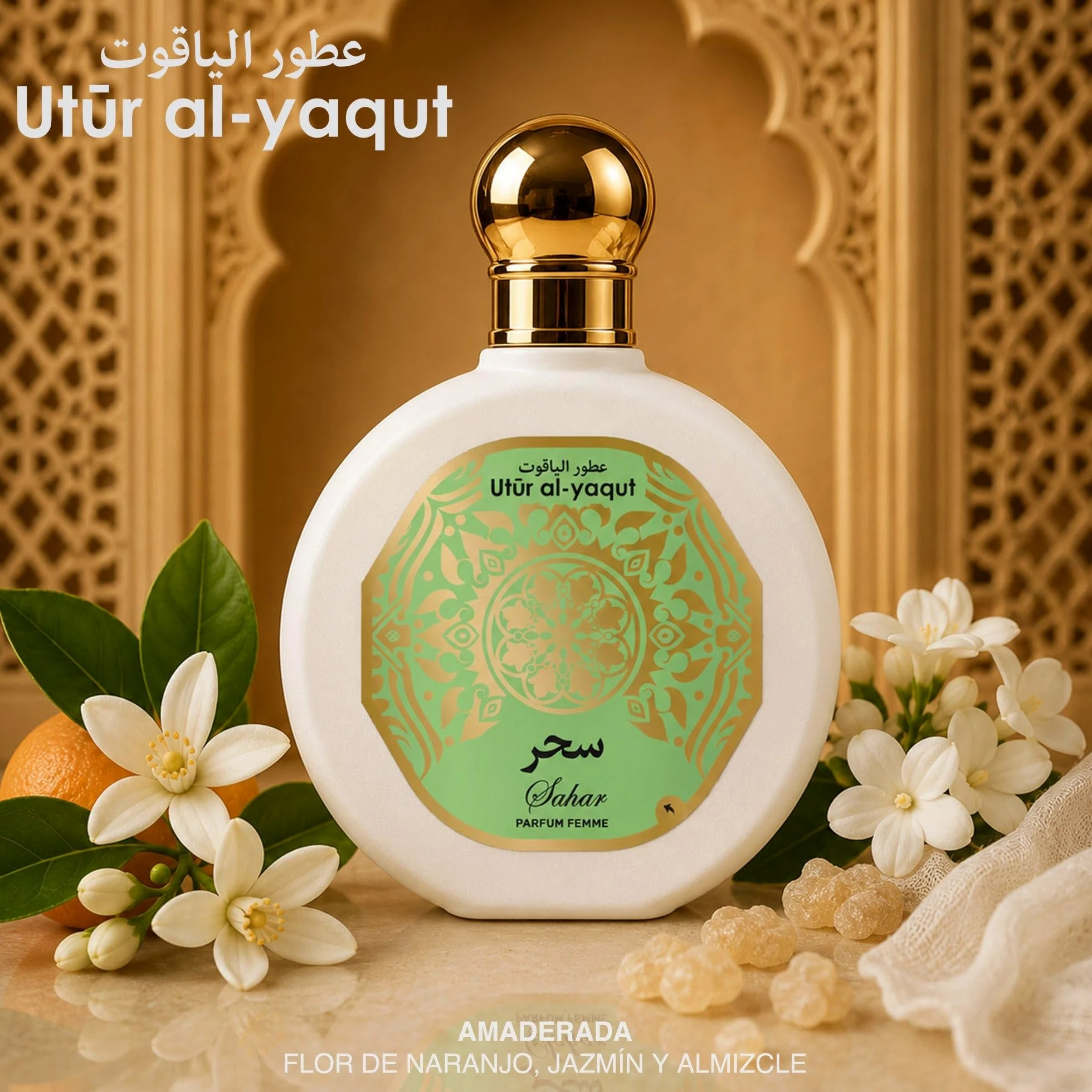 Utur Al-Yaqut Sahar - Profumo da donna, EDP, 100 ml, confezione da 4 pezzi
