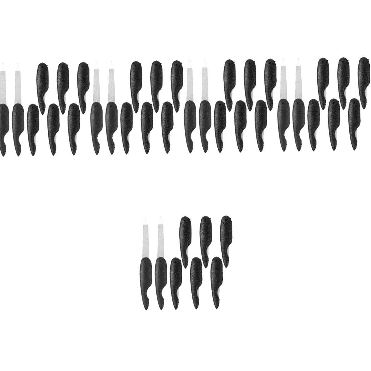 minkissy 40pezzi Limette Per Unghie Pieghevoli Metallo Strumenti Per Manicure Doppia Faccia Design Portatile e Pratico Per Unghie Per Casa e Viaggi