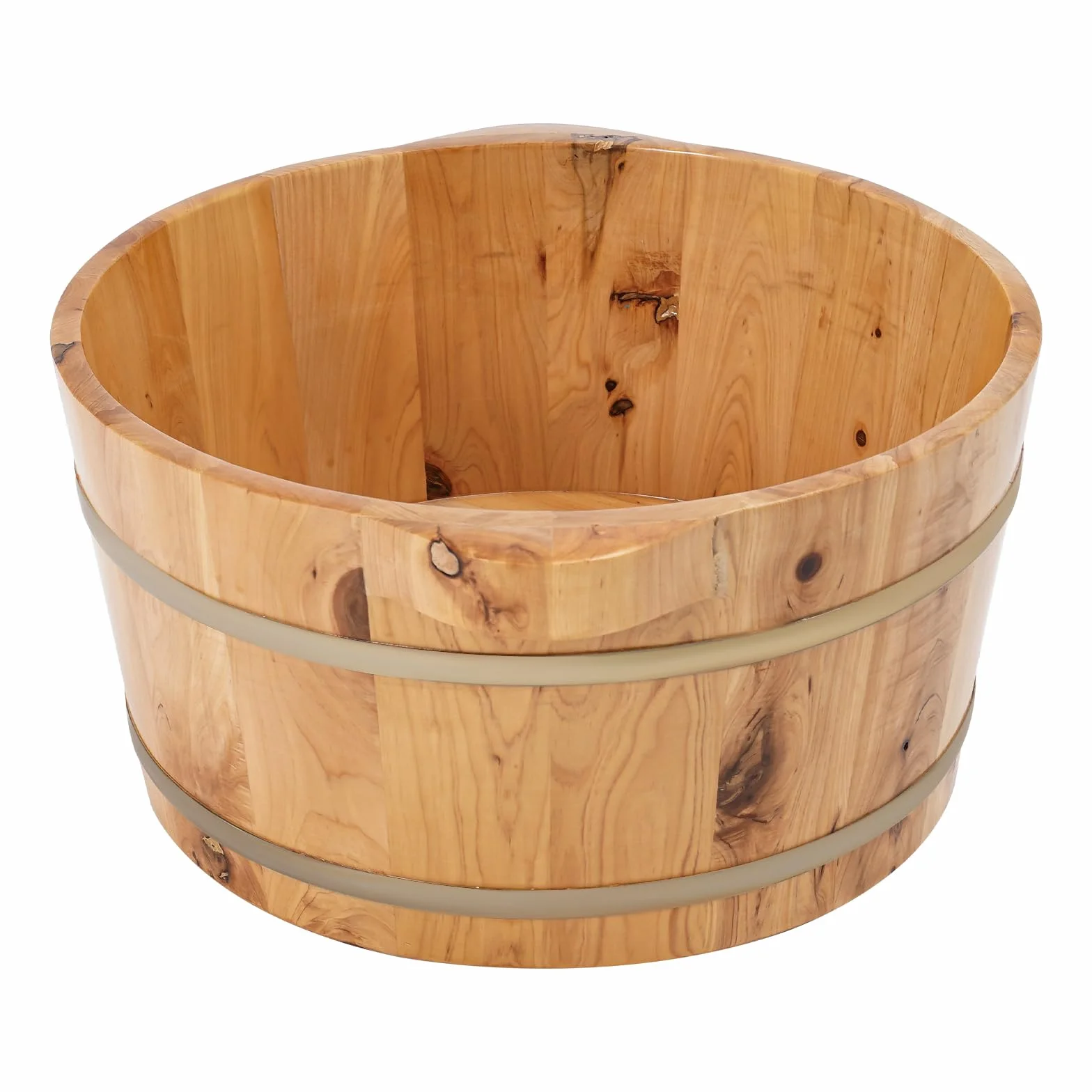 Vasca per piedi in legno con serbatoio di calore, secchio per piedi in legno, pratico secchio per pedicure, secchio sauna per benessere, spa, sauna, regalo, 36,5 x 18 cm
