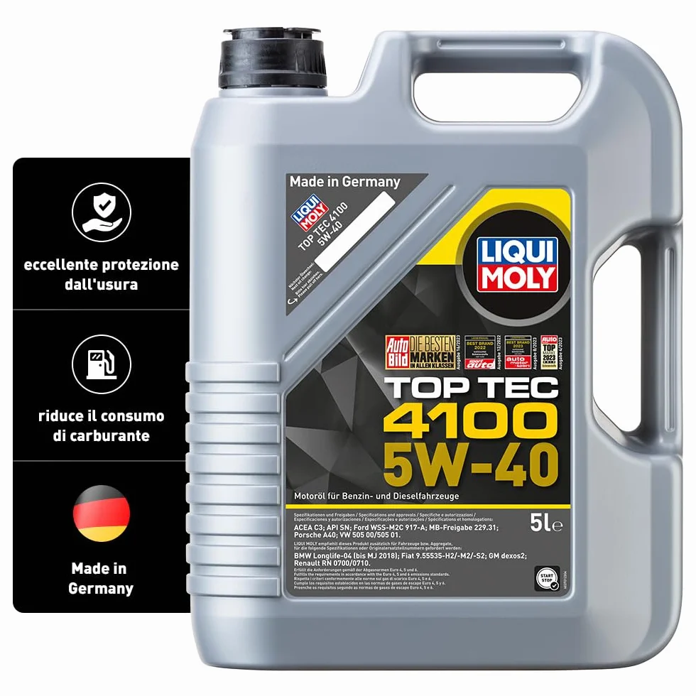 LIQUI MOLY Top Tec 4100 5W-40 5 L Oli motore sintetico