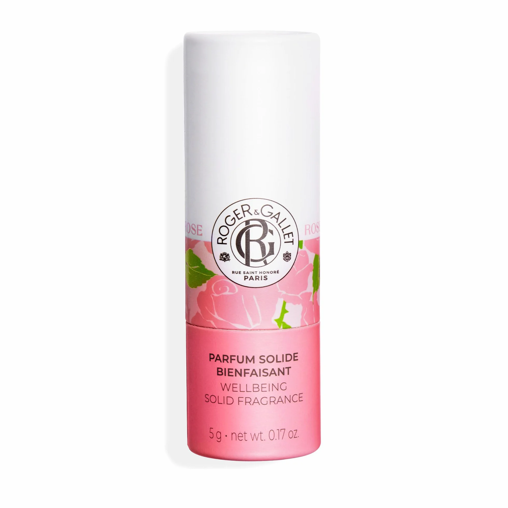 Roger & Gallet Profumo Solido Stick – Balsamo Profumato Senza Alcool per Donne, Profumo da Viaggio a Lunga Durata in Formato Tasca (Rosa | 5 g)