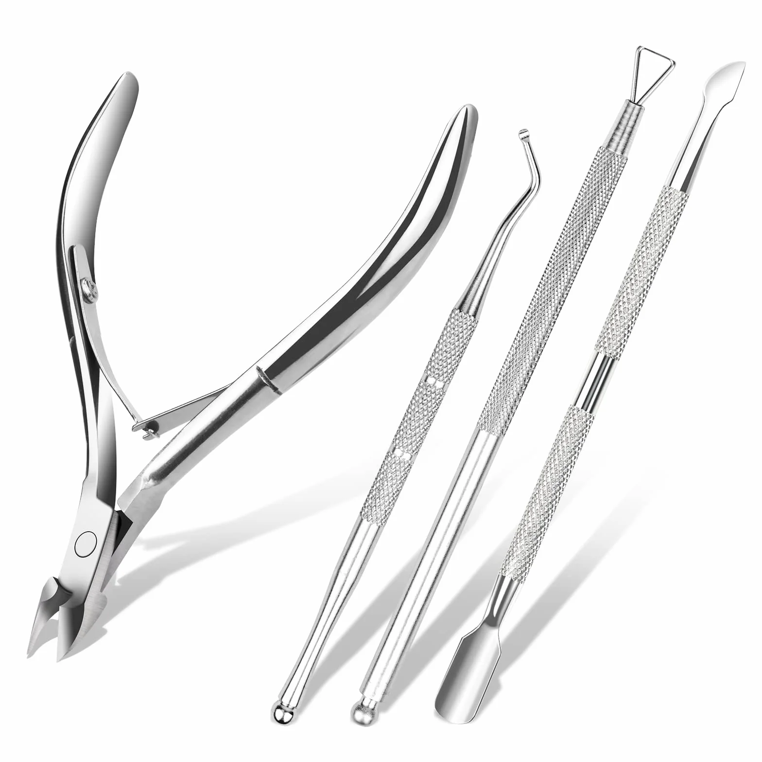 ACWOO Tronchesi per Cuticole 4 Pezzi Acciaio Inox Kit Manicure