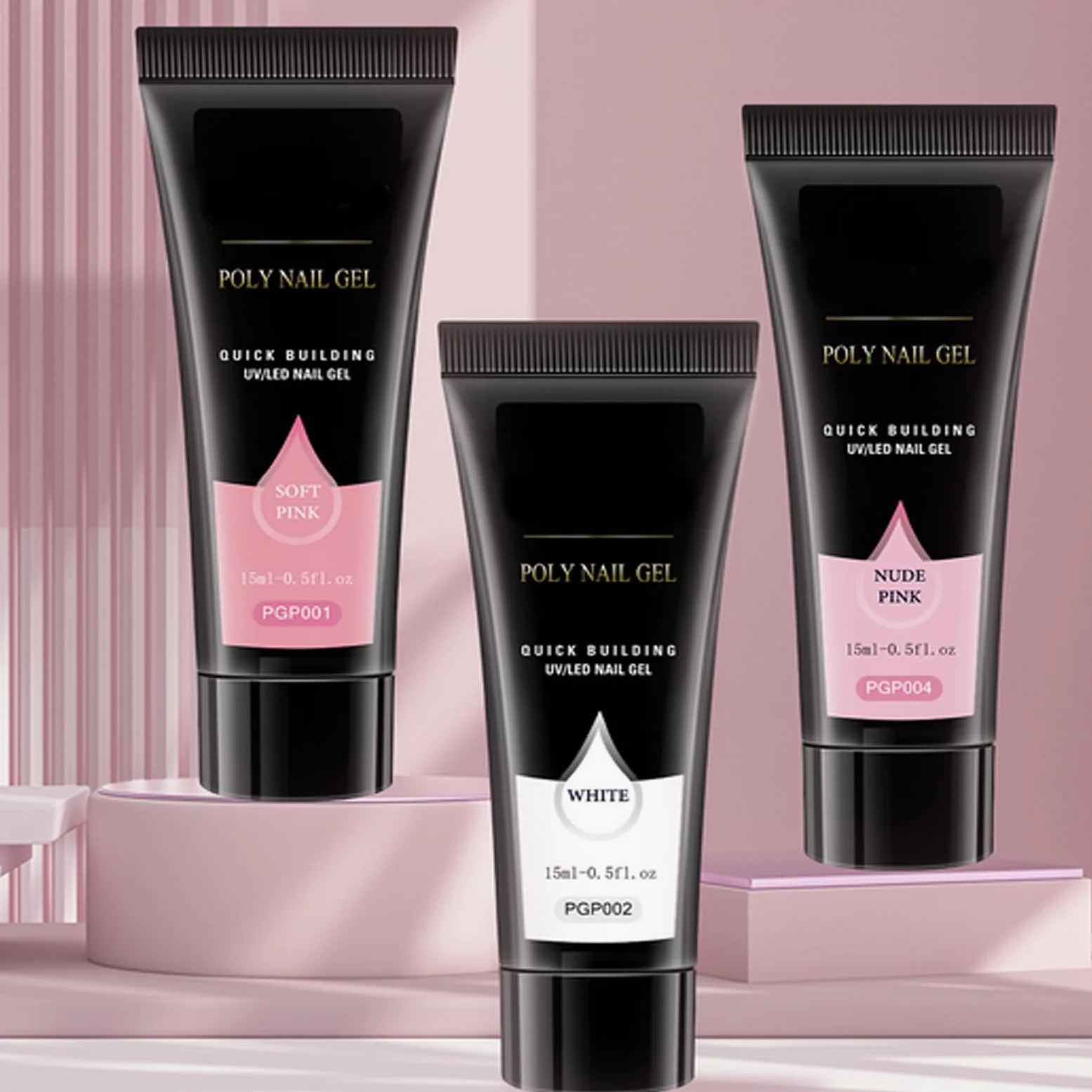 Set Gel per Unghie Strumento Manicure Leggero e Portatile | Gel Top per Estensione Unghie Ideale per Viaggi, Lavoro, Casa, Attività Estive e Scuola
