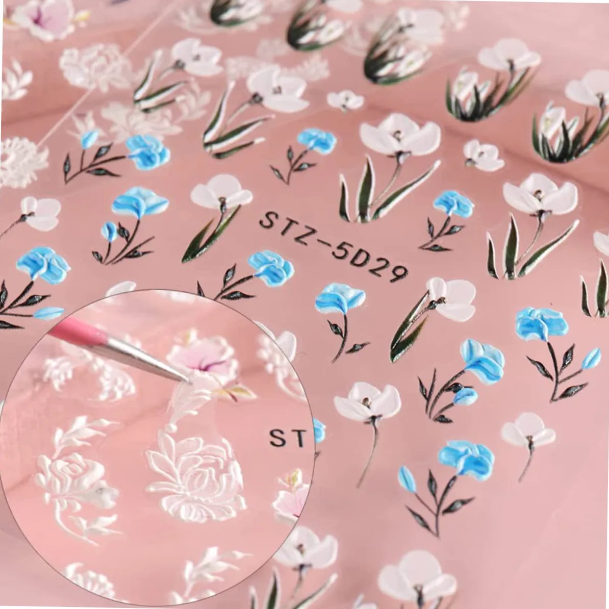 Healeved 24fogli Adesivi Per Unghie Design Decalcomanie Per Nail Art Adatti Per e Ragazze Decorazione Unghie e