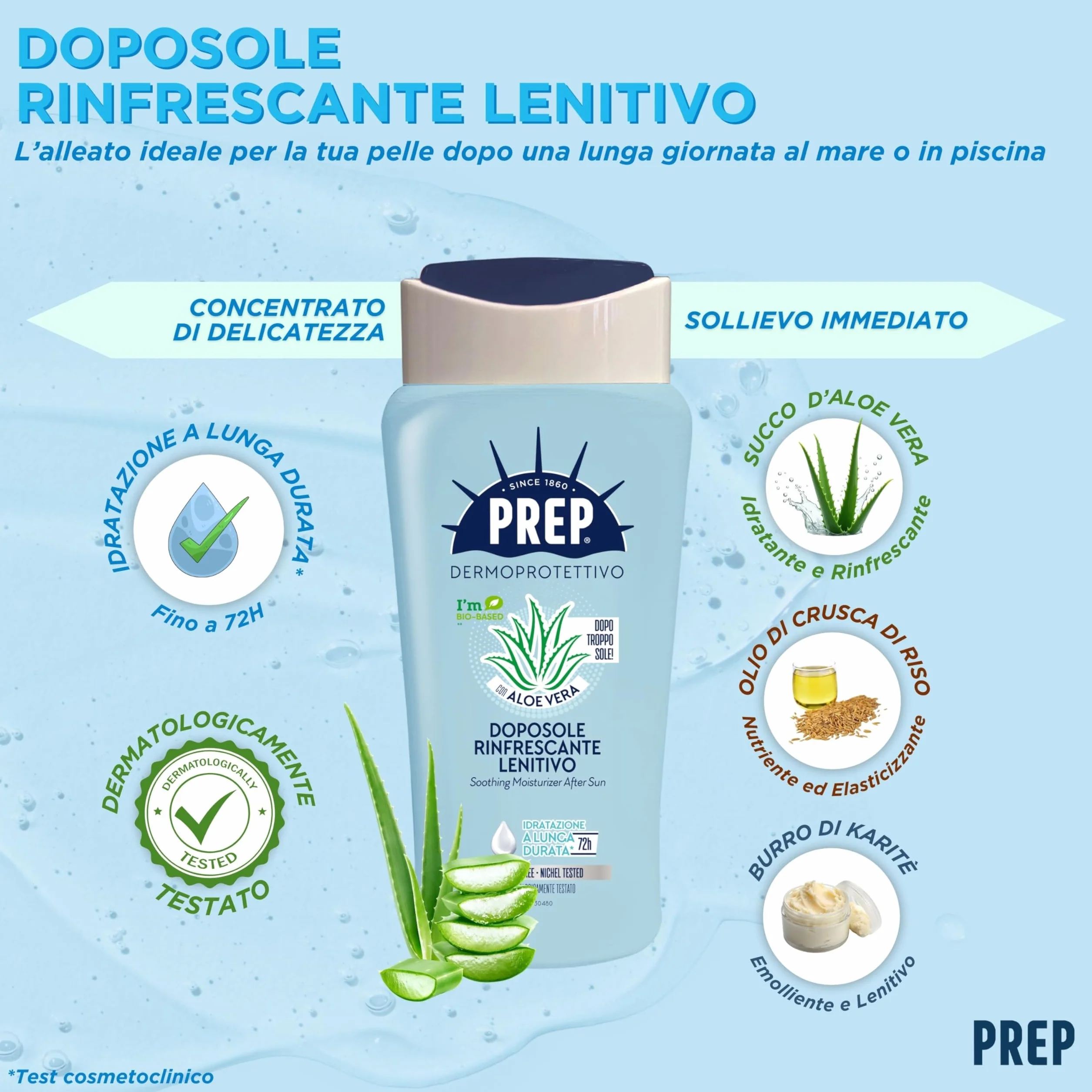 Doposole Rinfrescante Lenitivo 72H Idratazione Aloe Vera 200ml