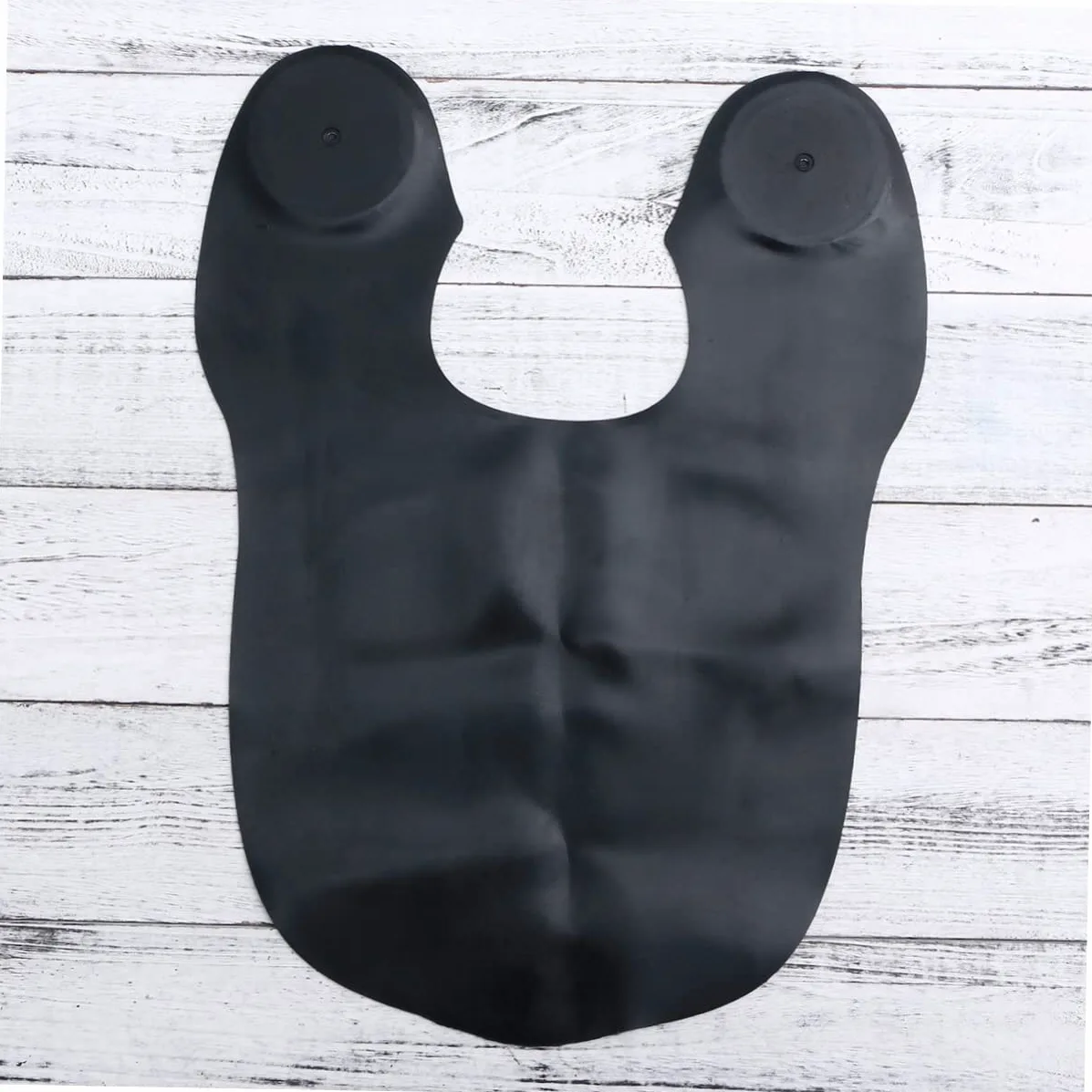 FRCOLOR Mantellina da Parrucchiere in Silicone Nera per Tintura e Lavaggio | Salone e Casa, Collo Regolabile, Facile da Pulire, Asciugatura Rapida, Adatta a Adulti e Ragazzo Ragazza