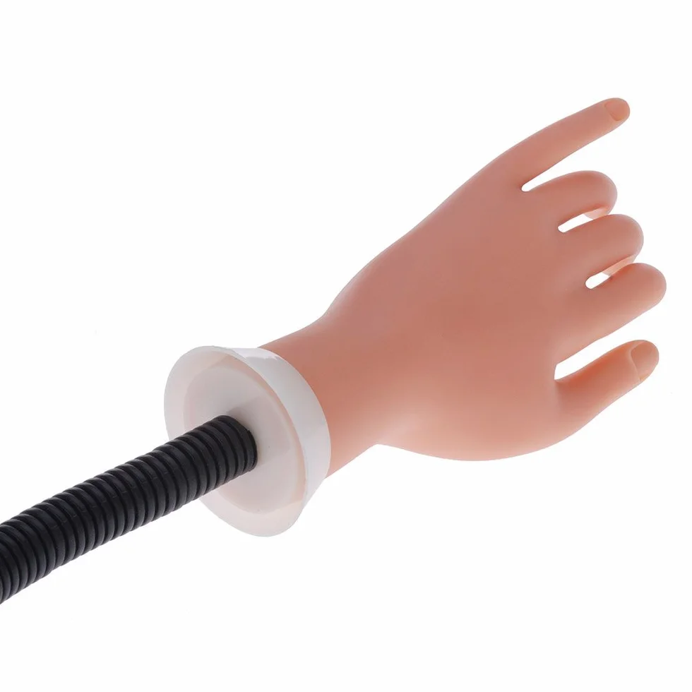 Morbida per Manicure Dito di Formazione,Mano Modello Plastica Pratica Nail Art Manicure Dito Con la Staffa Può Essere Piegato