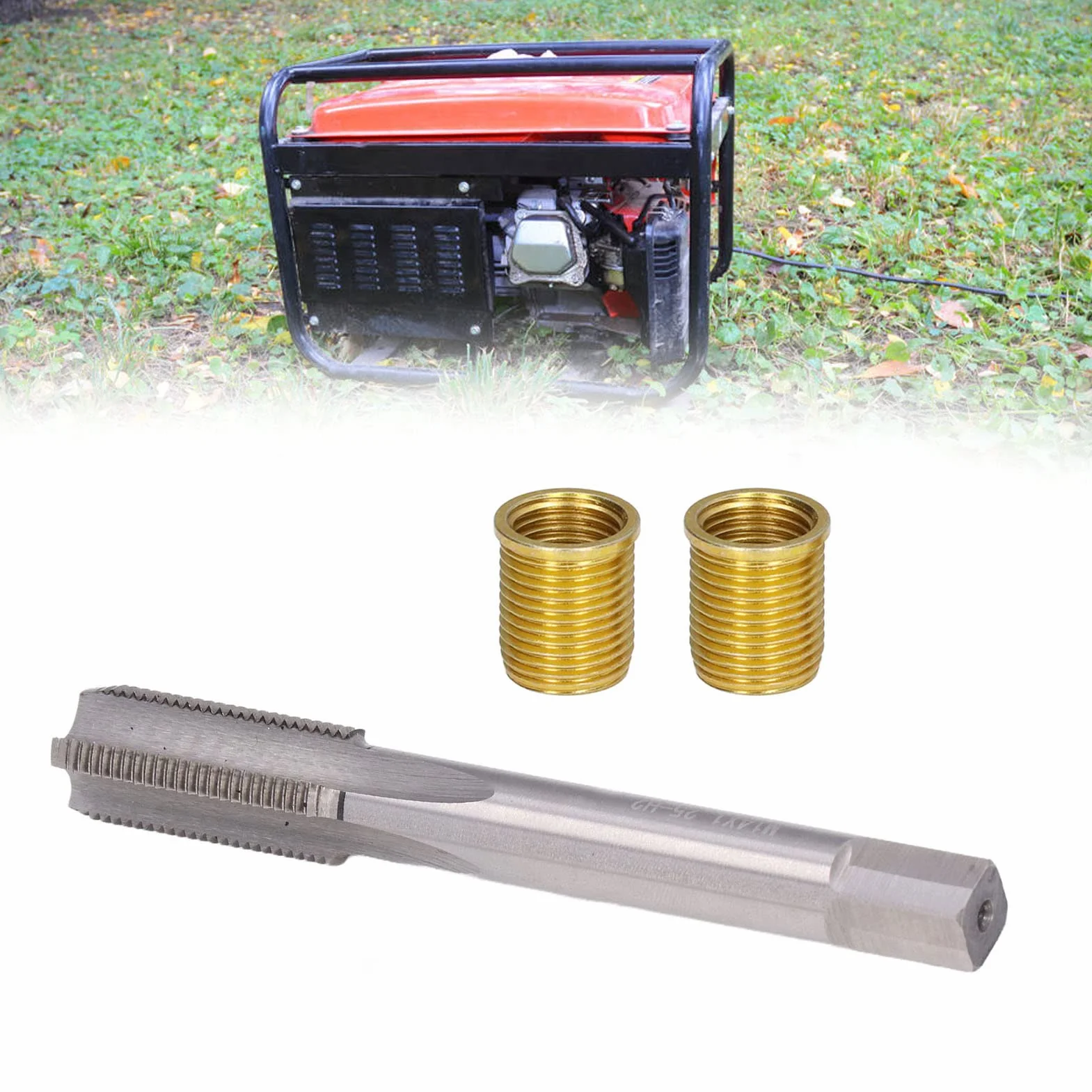 Kit riparazione filettatura candele M12x1.25 M14x1.25 10 inserti maschi per motori benzina