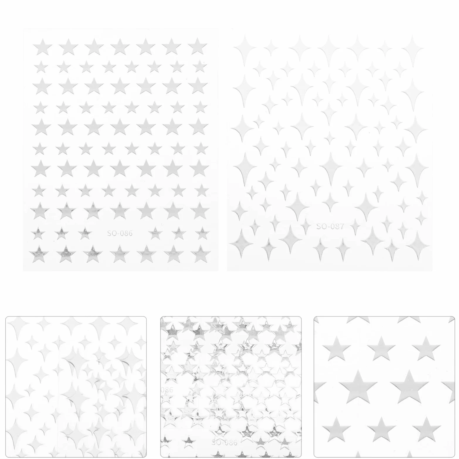 5 Set Adesivi Per Unghie Creativi E Stickers Per Decorazioni Manicure Facili Applicare Design Unico Per Nail Art Per Amiche E Appassionate Unghie 8 Fogli*5