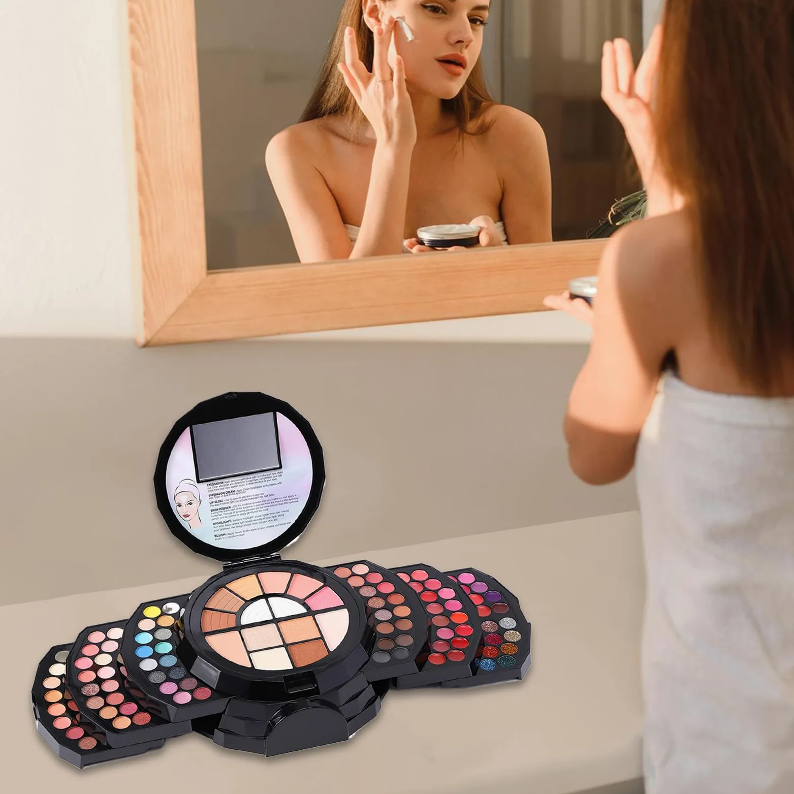 Palette Trucco 110 Colori Colori naturali altamente pigmentati, a lunga | 110 Colori Per Donne Ragazze Viaggio Quotidiano Feste Amanti Del Trucco Appassionati Di Belle