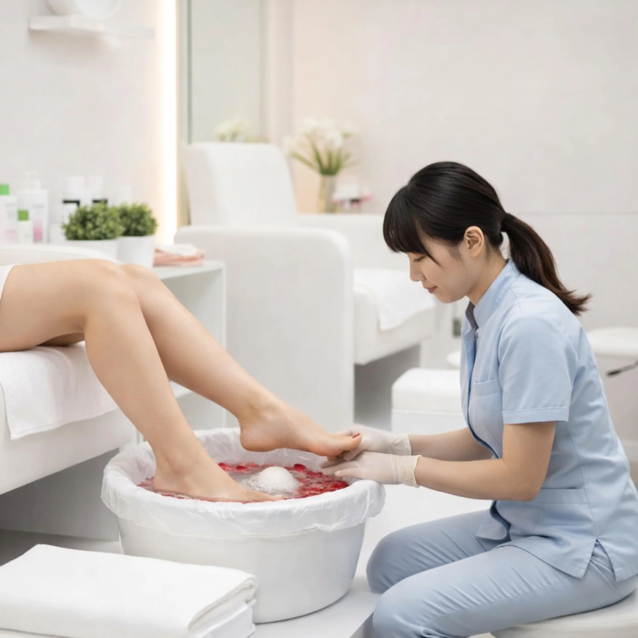 LALILL Sacchetti per pediluvio monouso 50 pezzi - Pedicure igienico - Protezioni per pediluvio