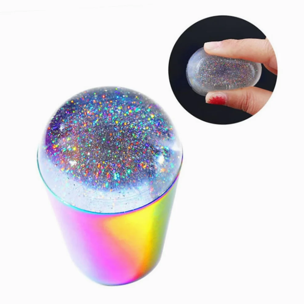 FRCOLOR 6pezzi Timbri Per Unghie Trasparenti Per Nail Art Strumenti Di Stamping Per Manicure Per Principianti Design Elastico e Visibile