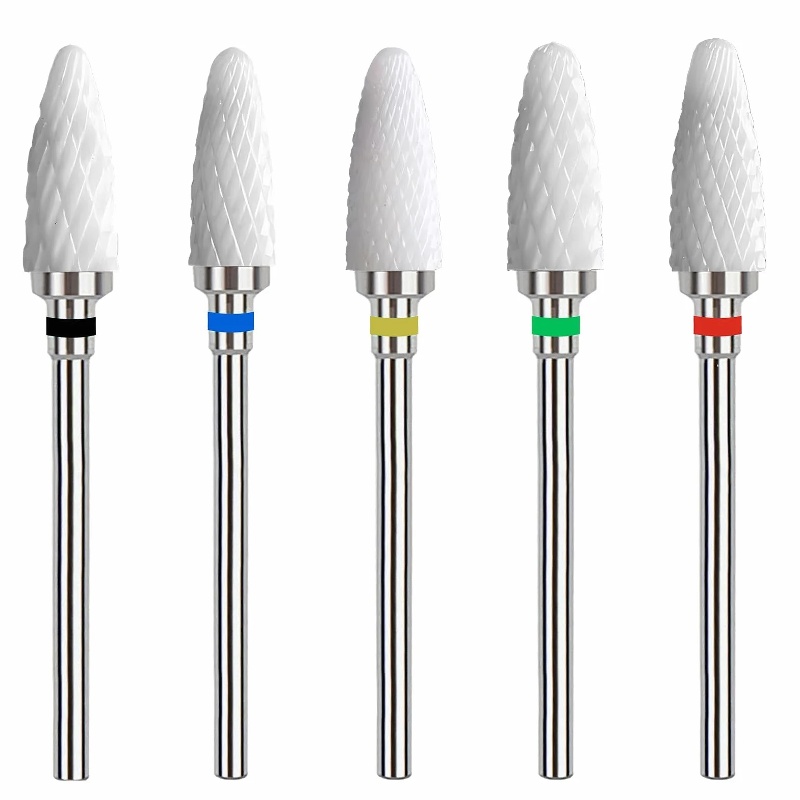 Ceramica Fresa Unghie 5 Punte Rimozione Gel Manicure Elettrico Accessori Professionali 3/32 Pollici