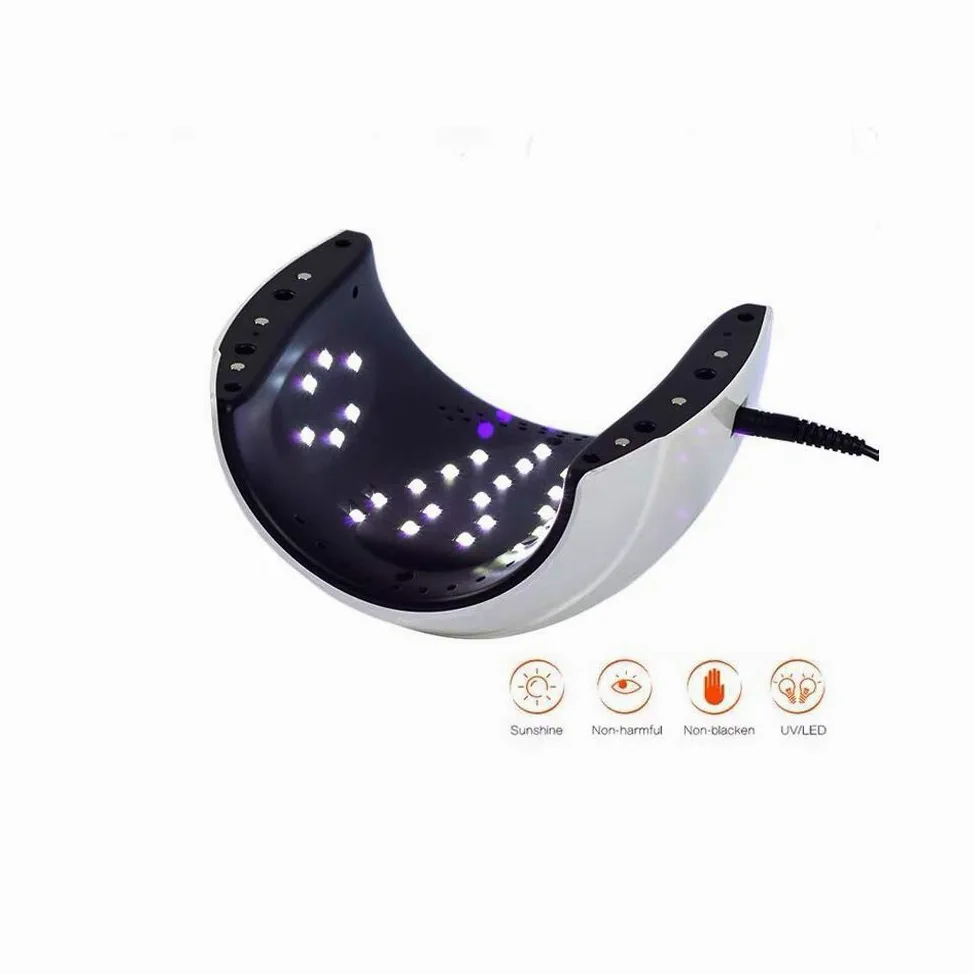 Lampada Unghie UV LED 48W Asciugatrice UV Unghie Gel Manicure Shellac con 4 Timer(10S,30S,60S,99S), LCD Display, Asciuga Unghie e Lampade UV