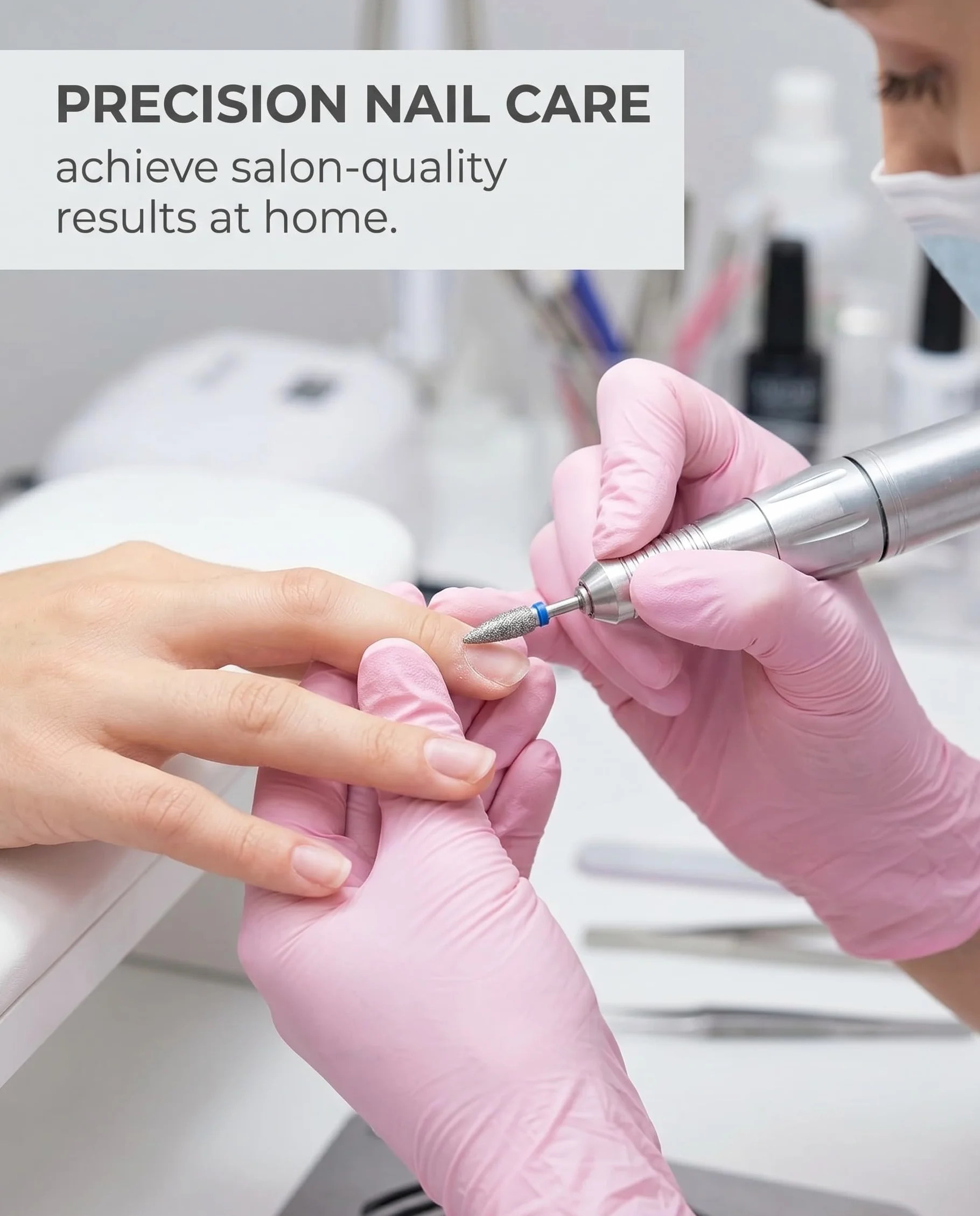 Punte Fresa Unghie Professionale Set 6 Pezzi per Manicure Pedicure, Rimozione Cuticole, Gel Unghie Ricostruzione e Calli, Corpo in Tungsteno