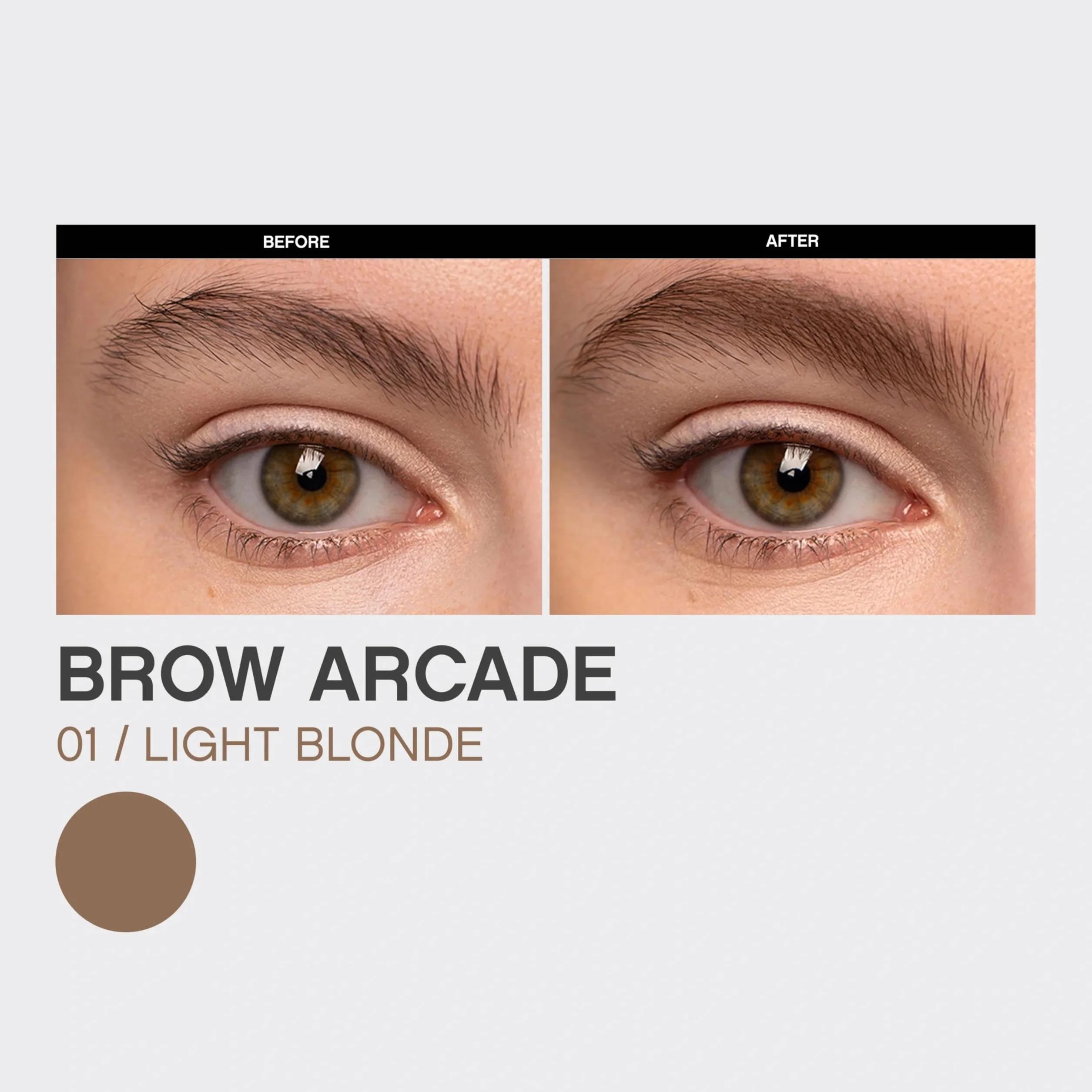 Vivienne Sabó | Brow Arcade Matita Automatica Sopracciglia 01 Light Blonde | Waterproof, Formula in Cera, Scovolino, Effetto Microblading, Lunga Tenuta, Punta Fine, Styling