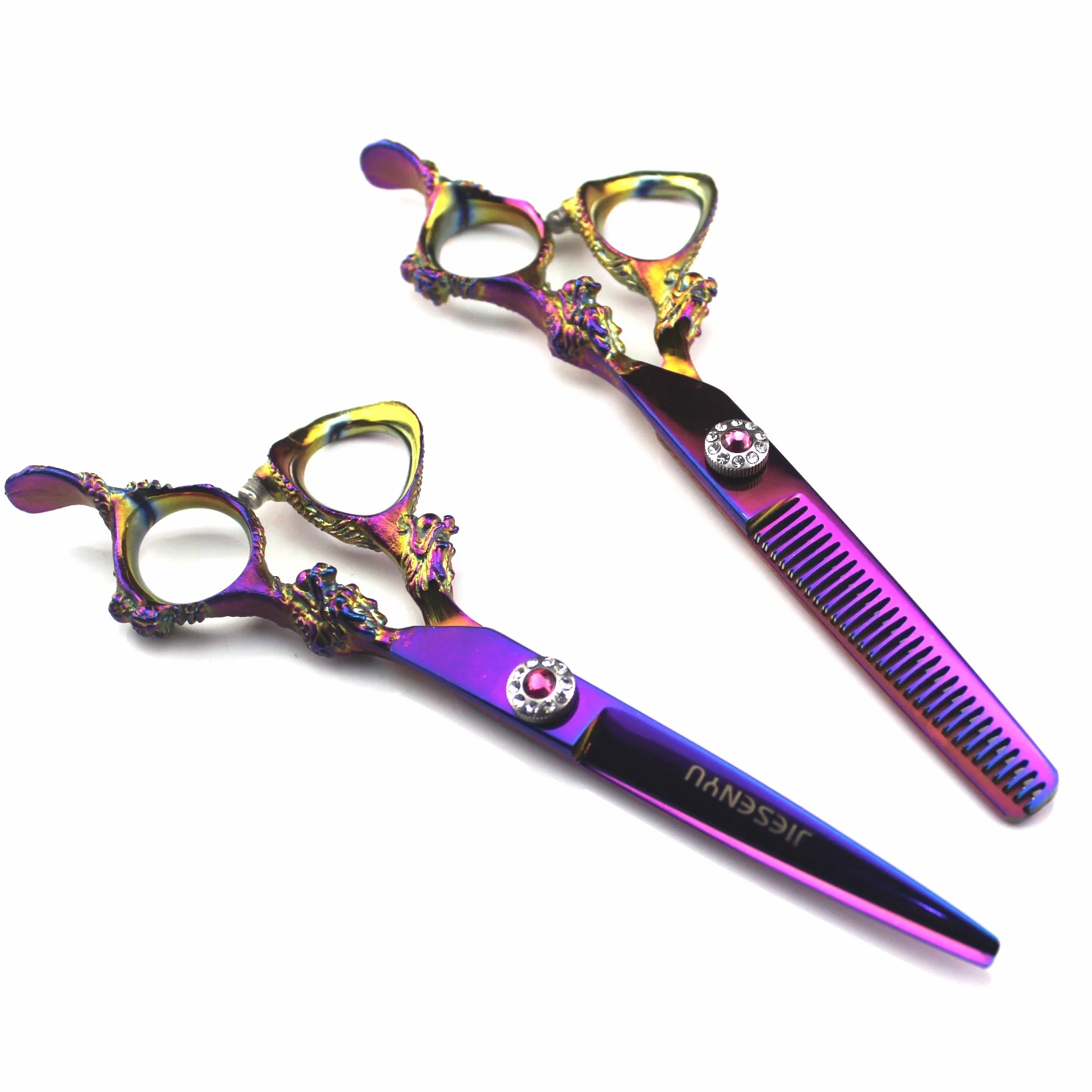 JIESENYU Forbici professionali da parrucchiere Barbiere Taglio Dei Capelli Forbici Rasoio Sharp 6 pollici Giapponese Cesoie In Acciaio Inox