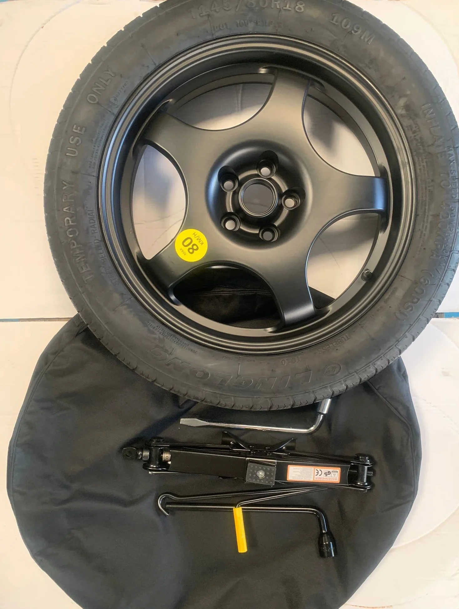 KIT RUOTINO DI SCORTA IN LEGA 18" 155/85 18 COMPATIBILE CON VW TOUAREG MERCEDES CLASSE M CLASSE R GLA GLB GLC GLE GLS