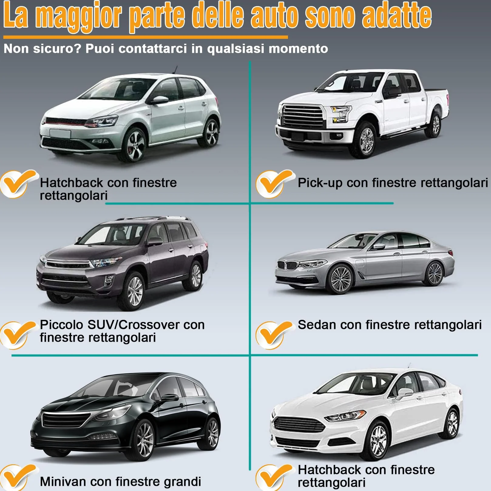 Tendine Parasole Auto Bambini Oscuranti Misura Universale Senza Ventose Esterne Protezione Neonati Raggi UV Autoaderente Automatica Kit Finestrini Posteriori (L)