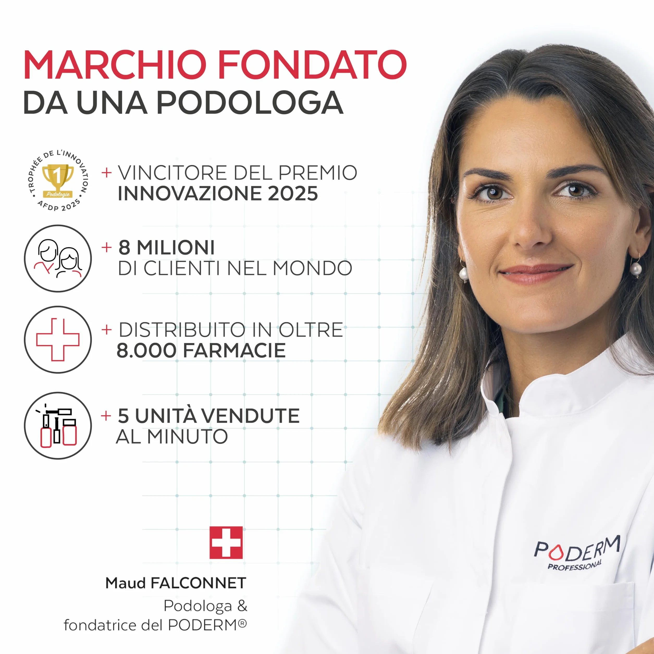 Trattamento micosi unghie piedi PODERM COMPLEMENT BOOSTER Prodotto in Svizzera