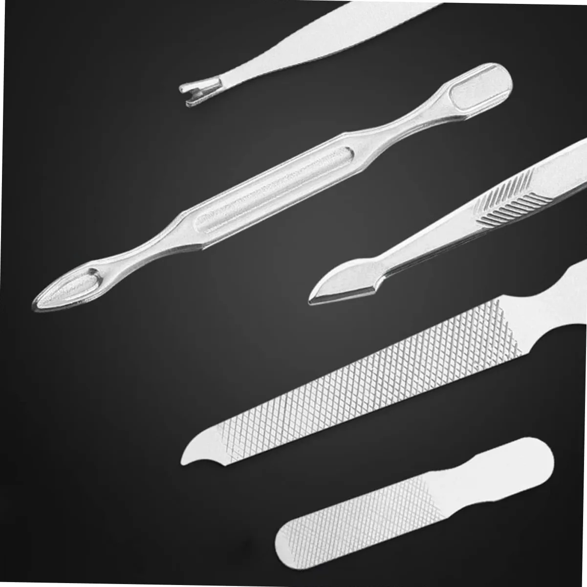 Set Tagliaunghie 21 Pezzi in Acciaio Inox Marrone Ergonomico | Taglio Rapido e Sagomatura Precisa, Kit Mani e Piedi, Adatto a Famiglia e Amici