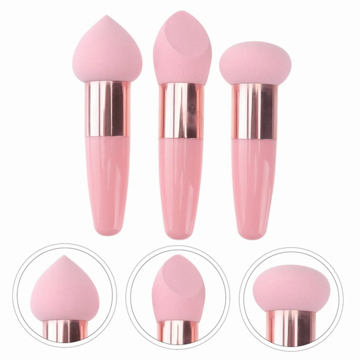 minkissy 30pezzi Spugnette Per Fondotinta e Pennelli Per Make-up Multifunzionali Strumenti Cosmetici Per Applicazione Facile e Precisa Per Casa e Salone Di Bellezza