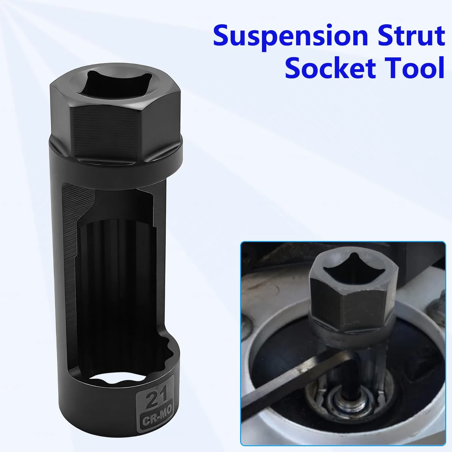 ZKTOOL 21MM Bussole per Dadi Puntone, Set di Rimozione Dado Ammortizzatore