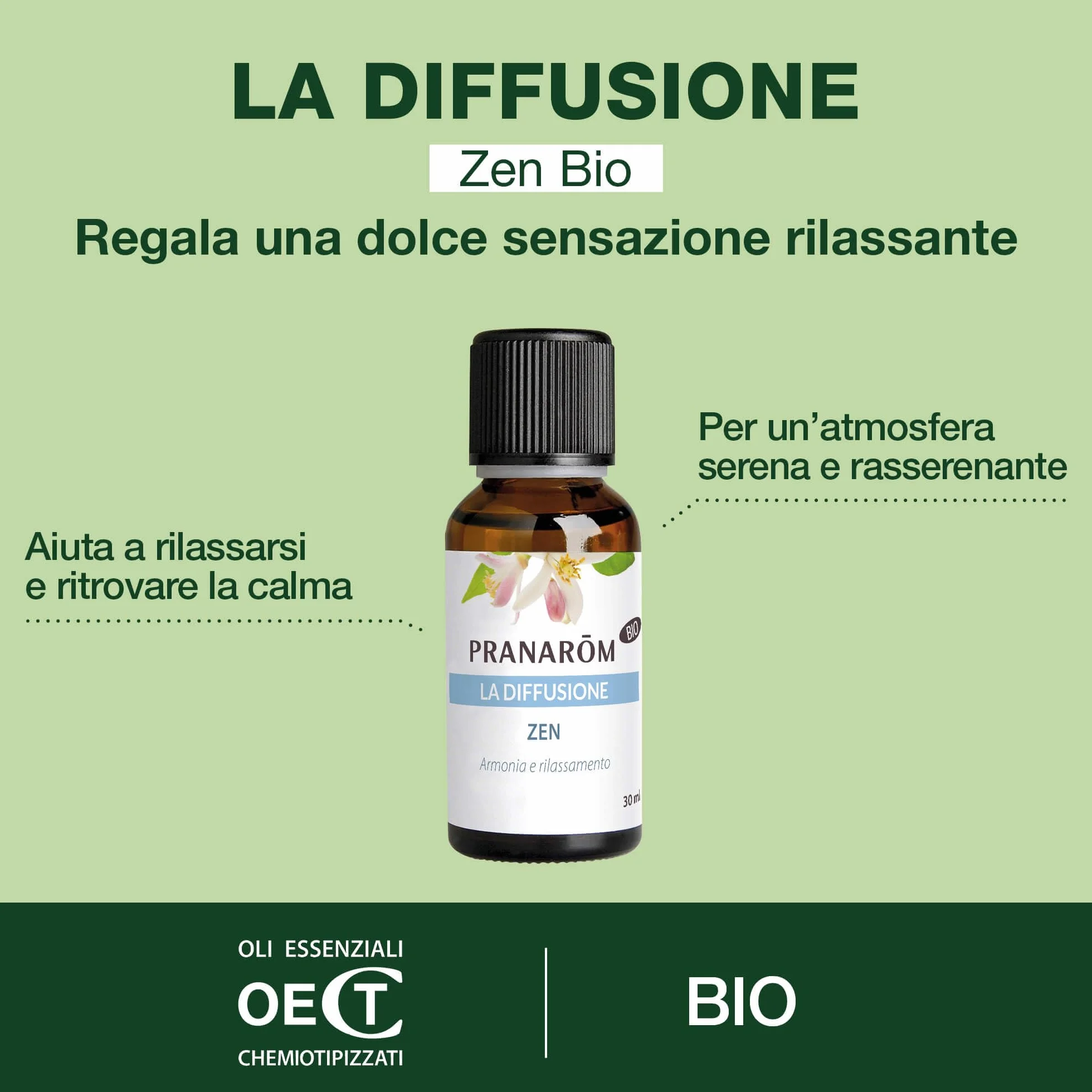Pranarôm La Diffusione Zen Olejki eteryczne Arancio e Cedro BIO 30 ml