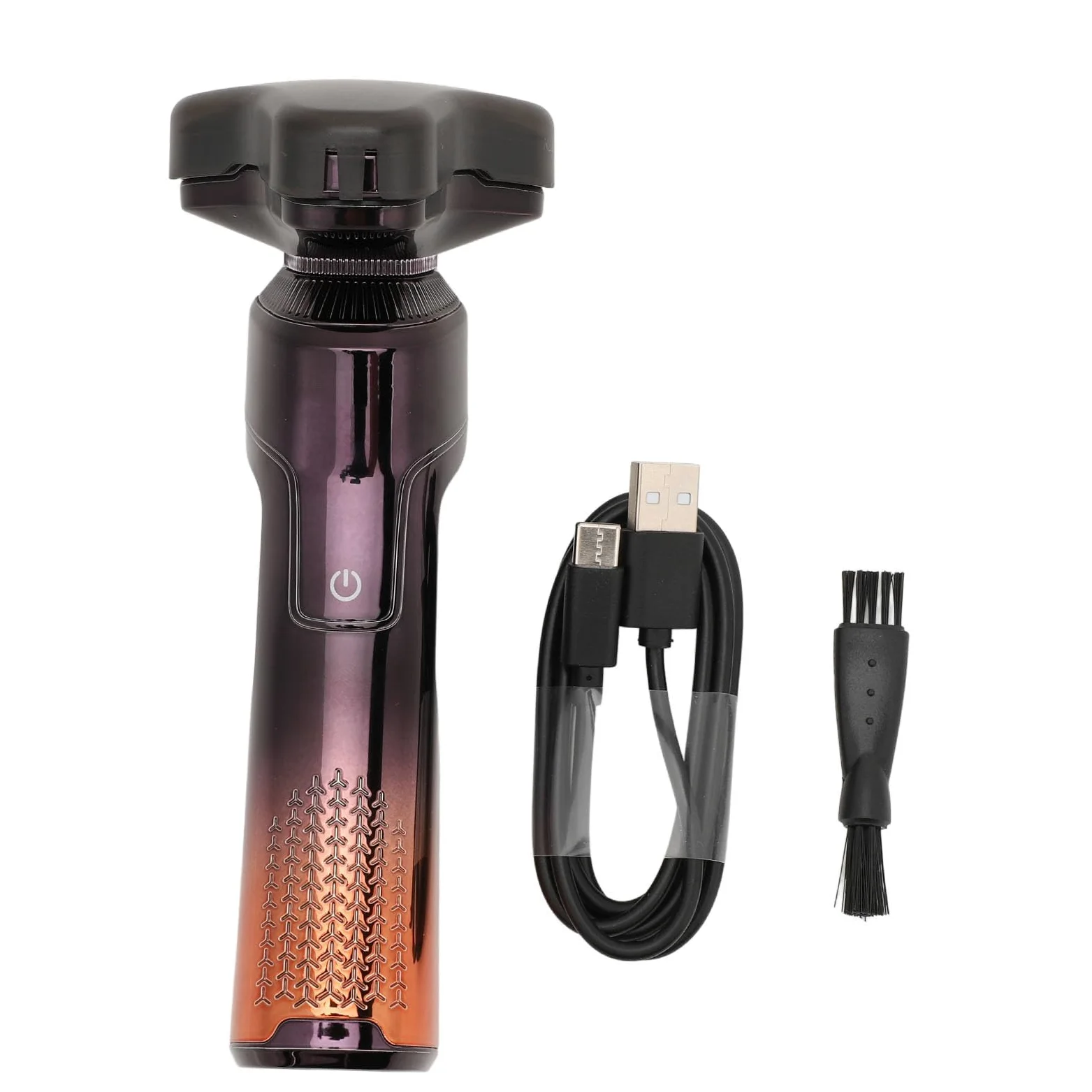 Yinhing Regolabarba Elettrico 3D Senza Fili Ricaricabile Lavabile Galleggiante Doppio Anello Testa Rasatura di Precisione Ricarica Rapida Baffi Trimmer per Uomo Casa Viaggio Uso Lega