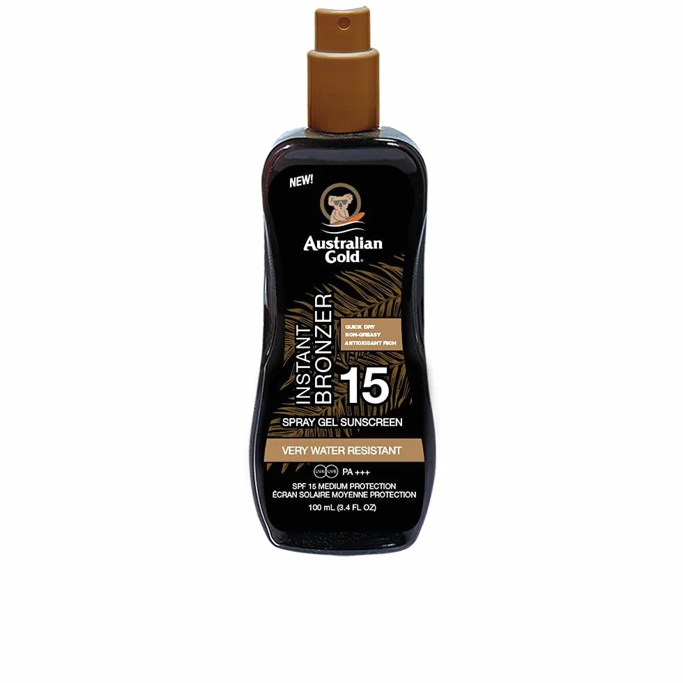 Australian Gold Instant Bronzer Spray Gel SPF15 100ml