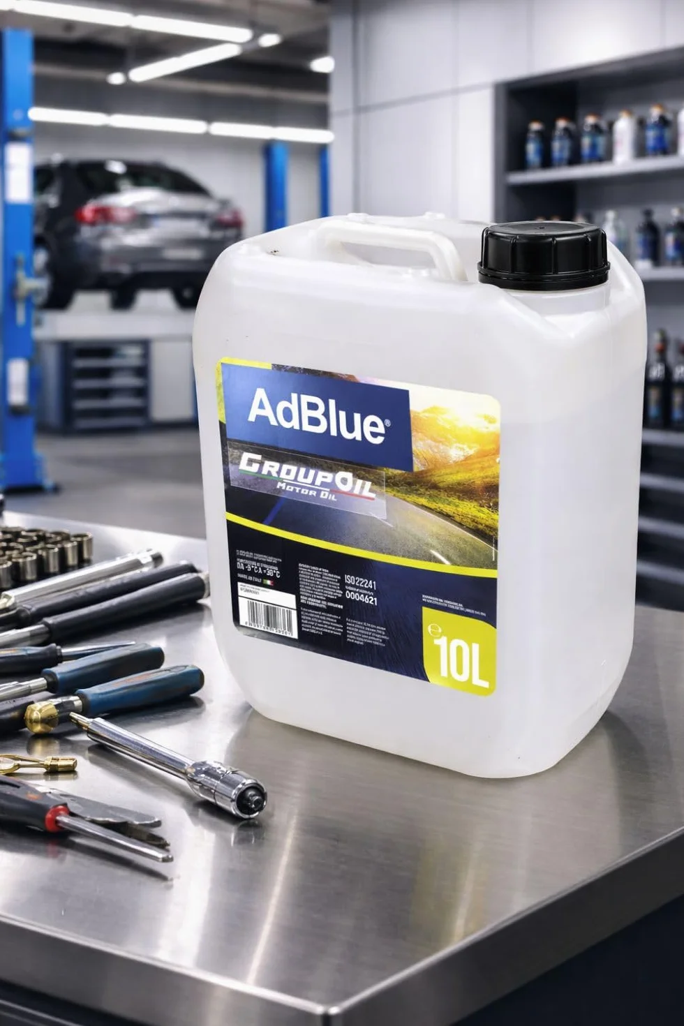 GROUPOIL Adblue 10L additivo gas di scarico per motori diesel conforme ISO 22241 SCR