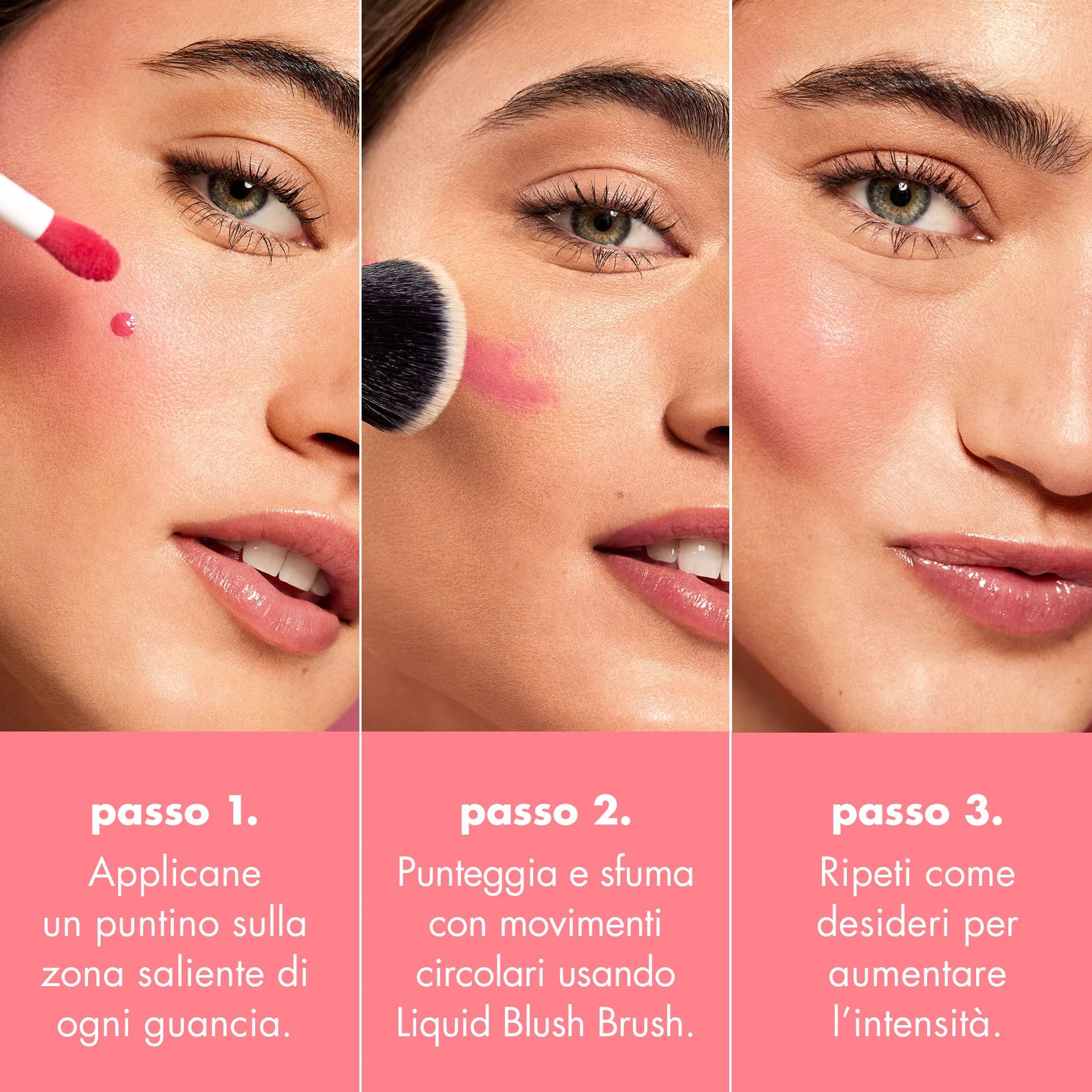 e.l.f. Camo Liquid Blush, blush liquido a lunga tenuta altamente pigmentato, crea un finish delicato effetto umido, prodotto vegano e non testato sugli animali, Dusty Rosé