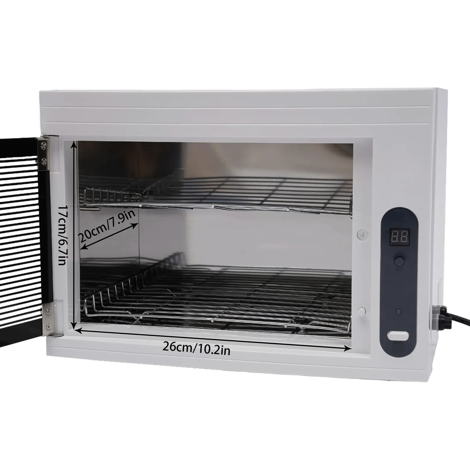 Sterilizzatore, armadietto disinfettante UV, con regolazione timer, tre modalità di temporizzazione, per armadietti sterilizzatori salone sterilizzazione strumenti manicure