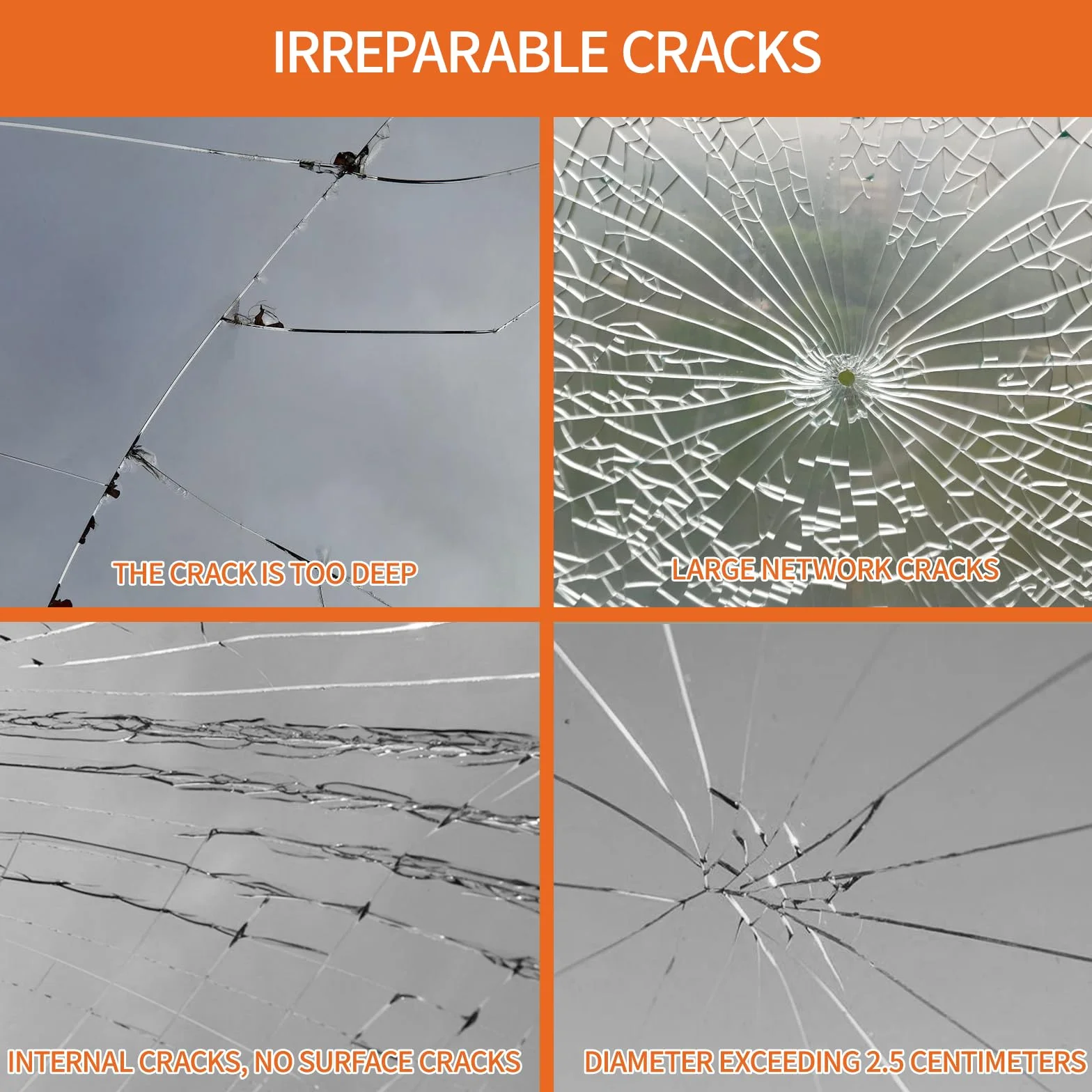 Kit Riparazione Crepe Vetro Auto Parabrezza con Resina per Chip e Cracks