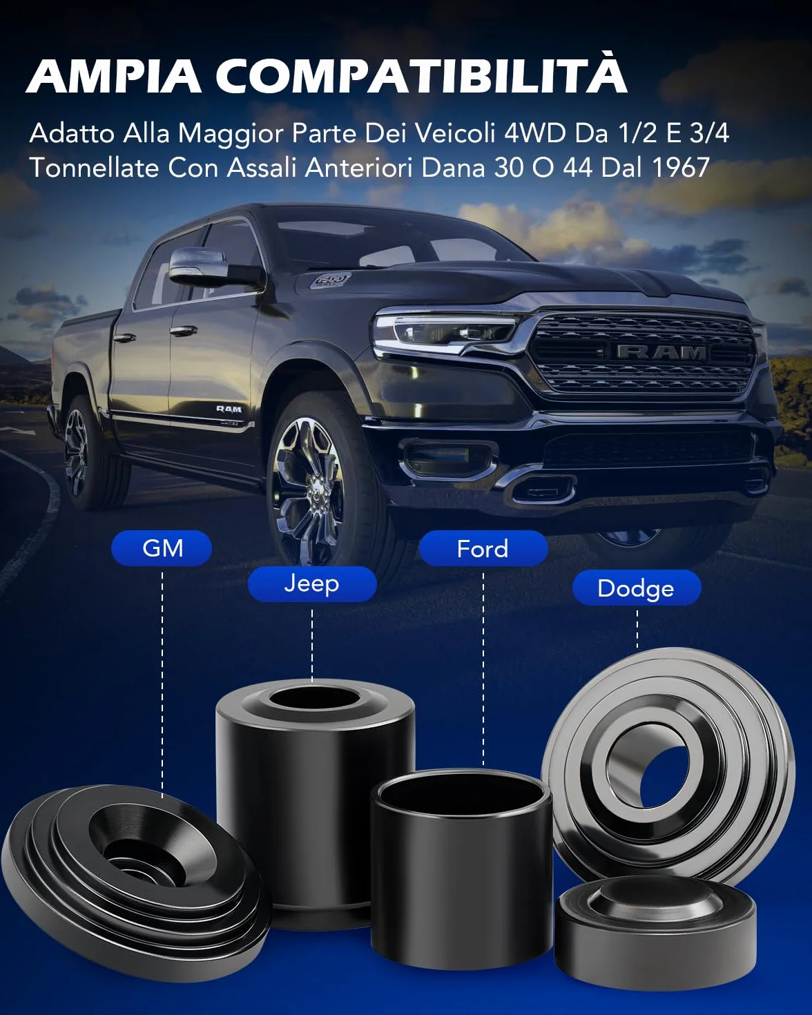 Orion Motor Tech 10 Pezzi Estrattore per Giunti Sferici 4 in 1 Pressa per Giunti Sferici e Set Rimozione Giunti a U per Auto 2WD 4WD
