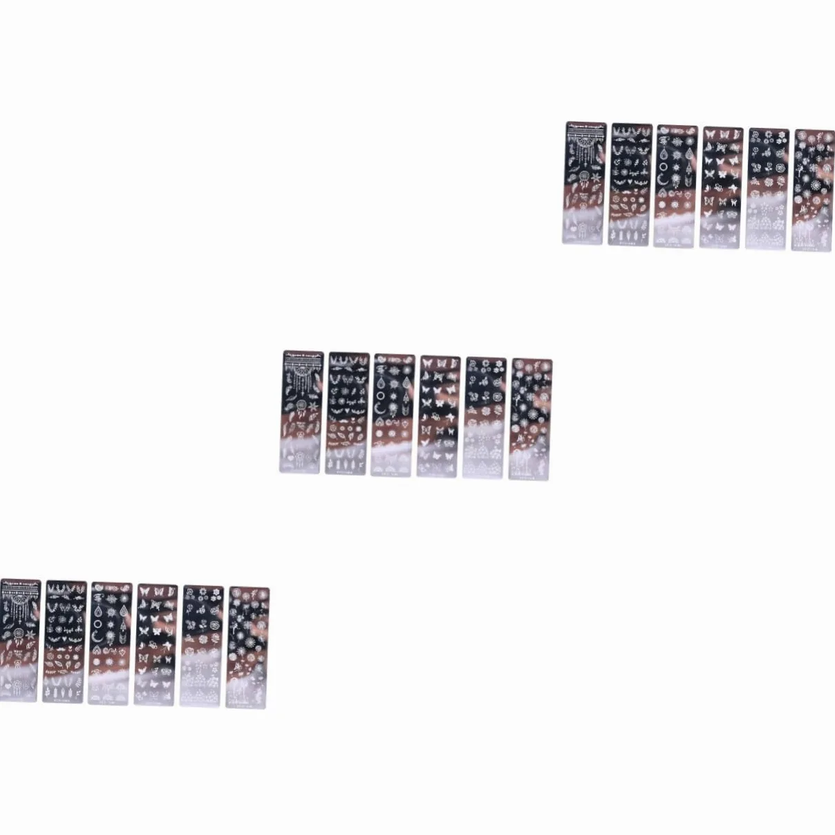 Beaupretty 18pezzi Piastra Stamping Unghie Inossidabile Con Design Floreale e Farfalle Di Template Per Nail Art Decorativa Per Donne Fashion e Occasionali