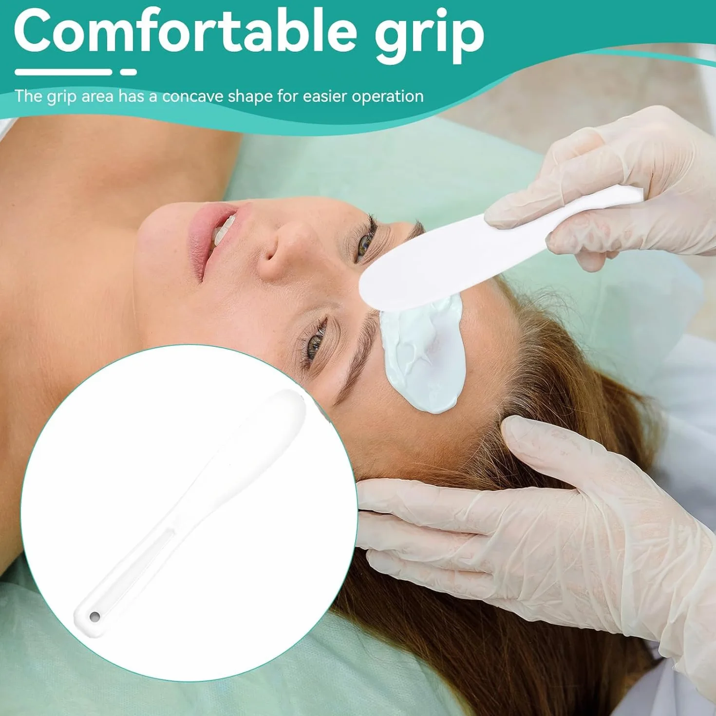 4 Pezzi Spatola per Maschera Facciale, Cosmetica Maschera Spatola, Plastica Spatole per Cosmetico, Applicatore Cucchiaio di Miscelazione, Cura della Pelle Spatole, per La Cura Della Pelle