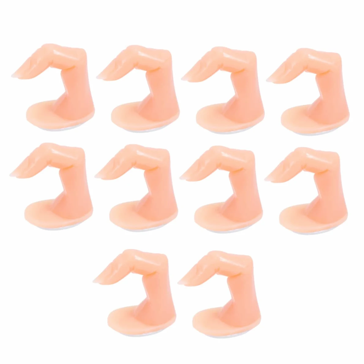 30pezzi Dita Finte Per Pratica Di Unghie Modelli Per Manicure Art Con Punte Per Unghie Adesive e Trasparenti Per Principianti e Professionisti