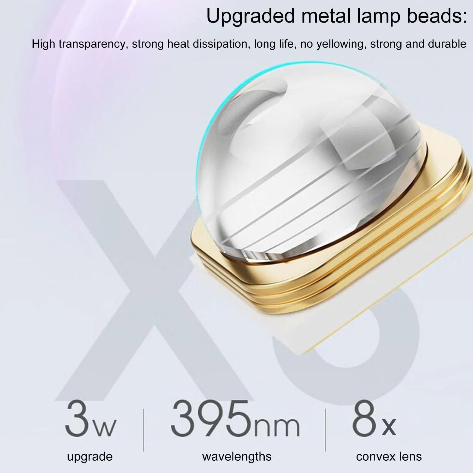 Mini lampada UV ricaricabile, 4,29 x 0,83 x 0,83 x 0,83 in Digital Display Nail Dryer, Timing Led, Reusable Equipment for Manicure Pedicure Studio Salon Travel Camping Airplane